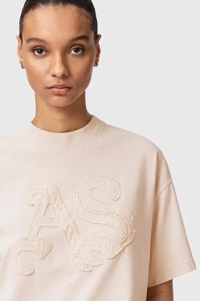 AllSaints تيشيرت قطني نسائي INSIGNIA