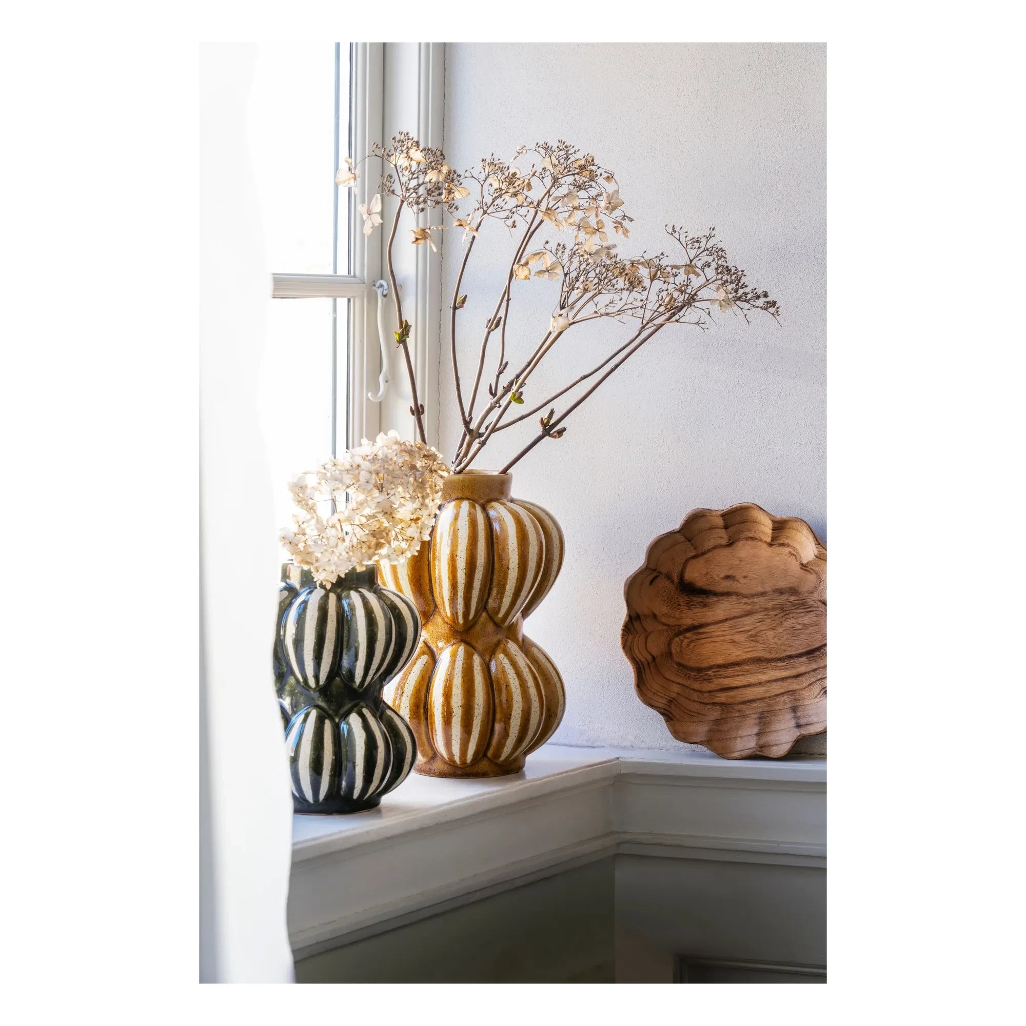 Madam Stoltz - Stone Ceramic Vase | Green