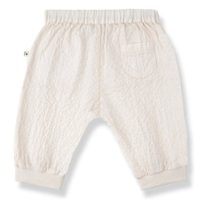1+ in the family - Olimpo Seersucker pantolon | Ecru