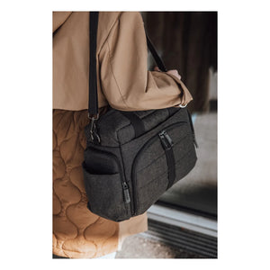 Sebra - Bolsa de cambio portátil | Gris carbón