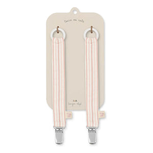 Konges Sløjd - Stripie Schnullerclips - 2er-Set | Rosa