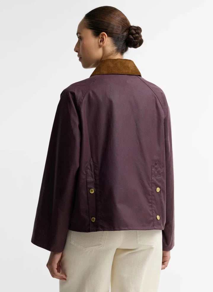 Barbour - Cottingham Yağlı Pamuk Ceket | Bordo