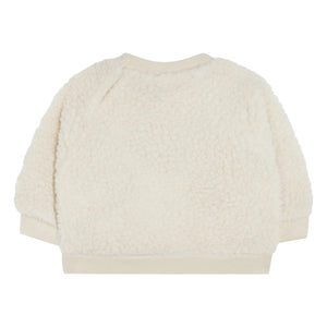 The Campamento - Smiley Sherpa Sweat Top | Ecru