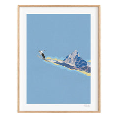 Ciel Glue - Mountain No.3 Eagle Poster - Limited Edition | Blue