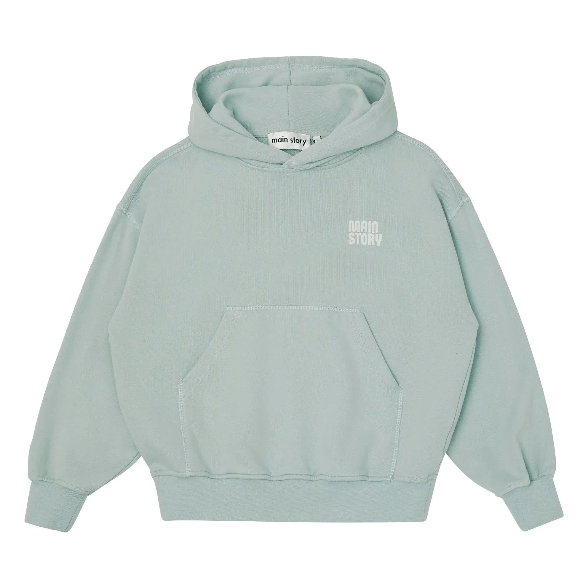 Main Story - Organik pamuklu kapüşonlu sweatshirt | Açık gri