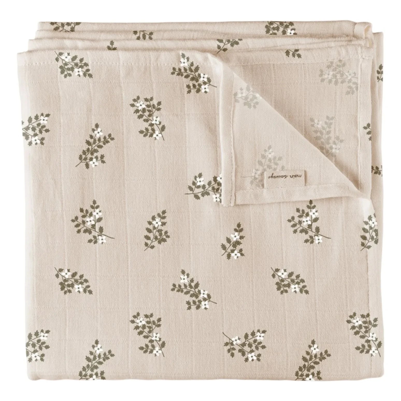 Main Sauvage - Holly Flowers Swaddle | Sand