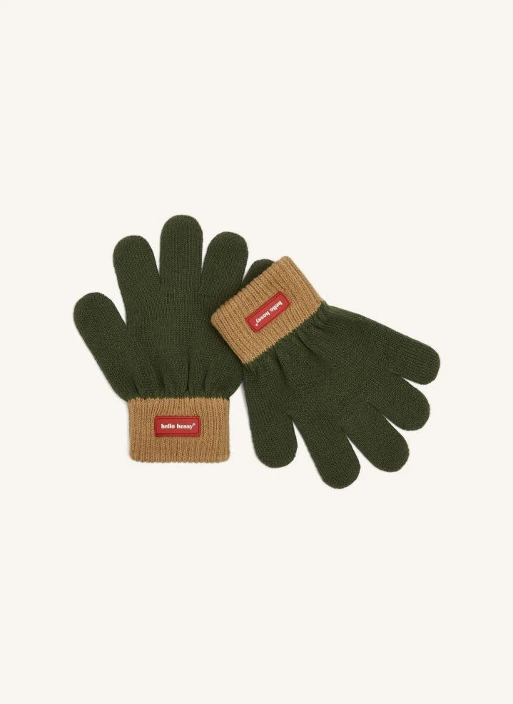 Hello Hossy - Handy Forest Organik Pamuklu Eldivenler | Koyu haki
