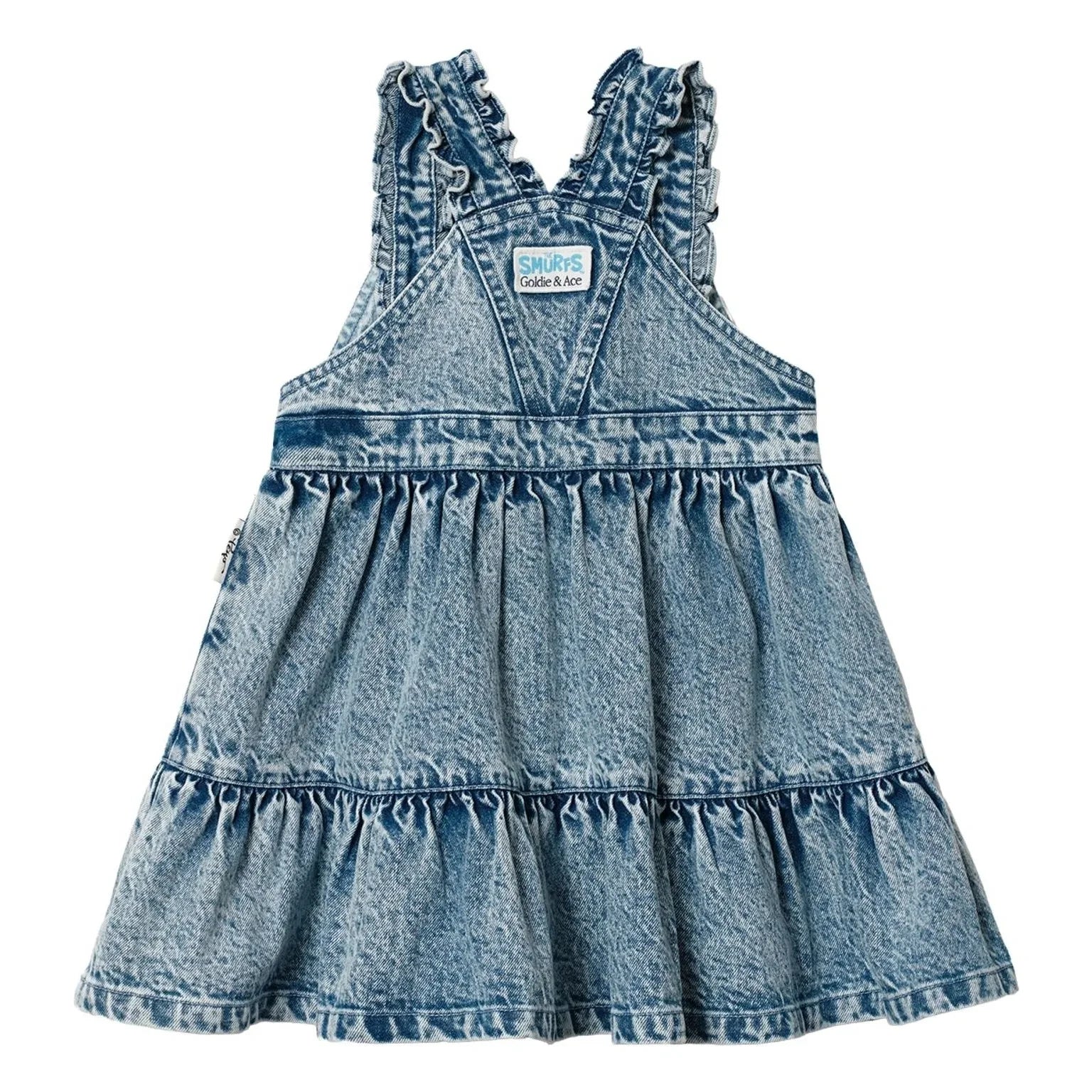Goldie + Ace - Vestido Vaquero - Goldie + Ace x Pitufos | Azul