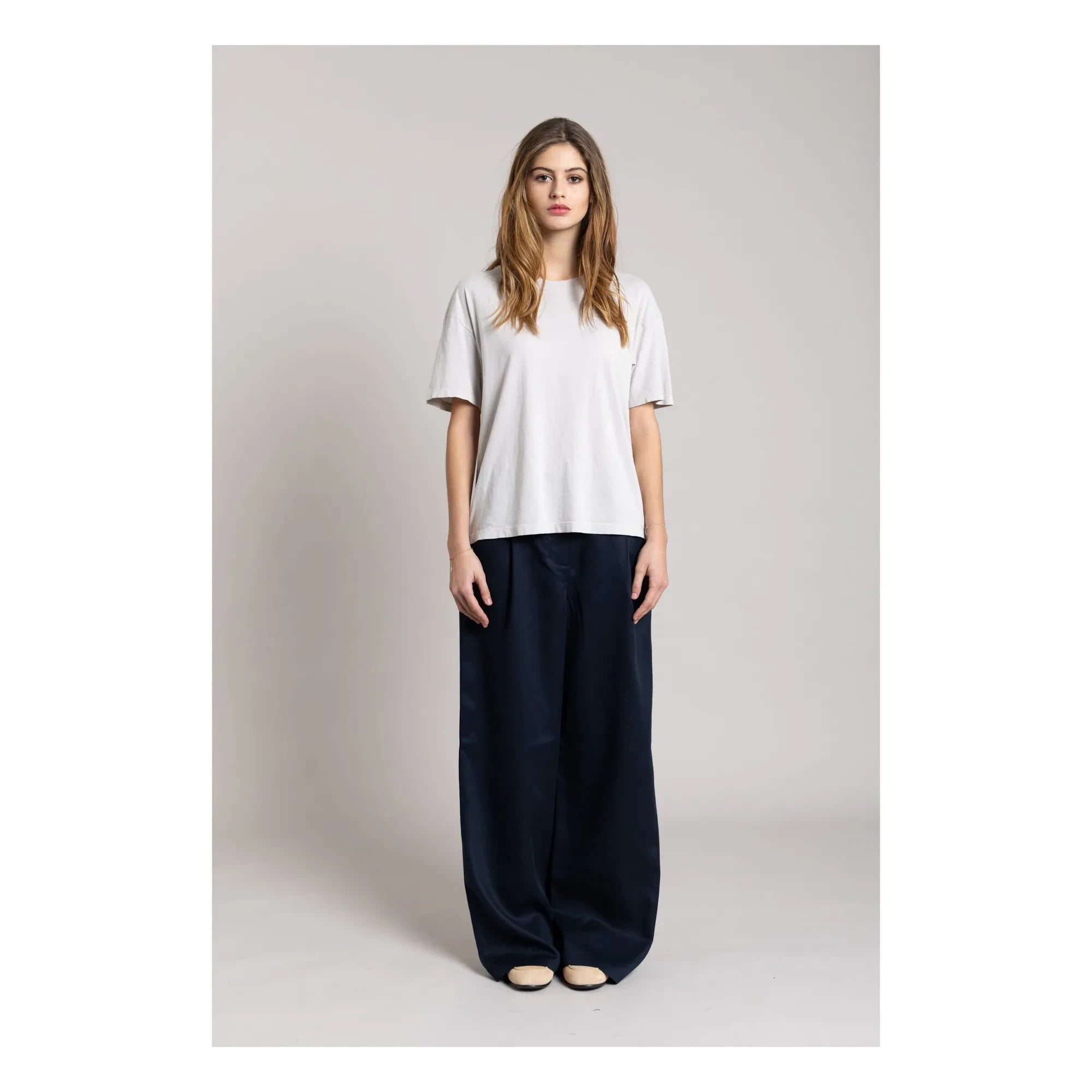 Smallable Woman - Hana organik pamuklu T-shirt | İnci grisi