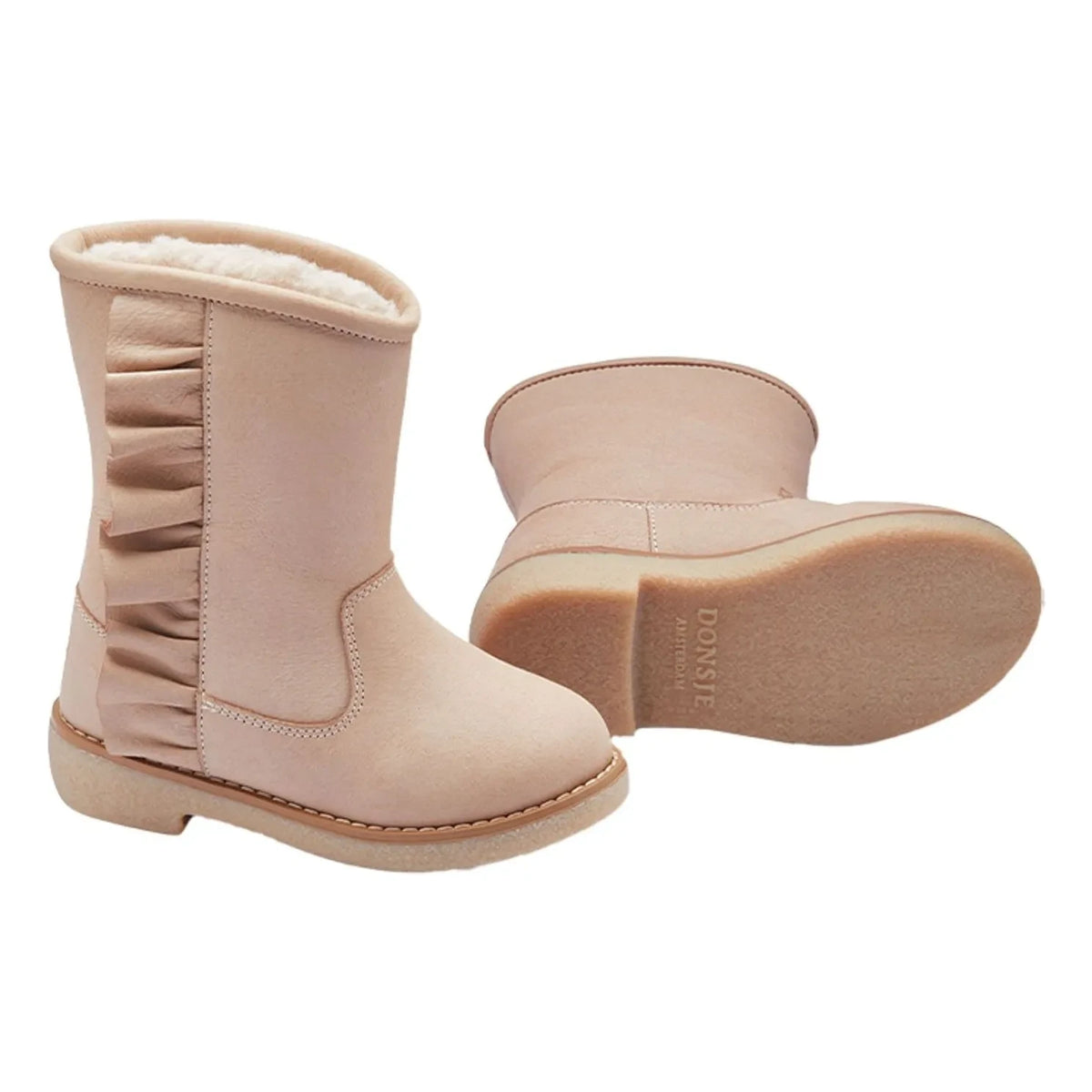 Donsje - Botines Volant Kirsti | Rosa empolvado