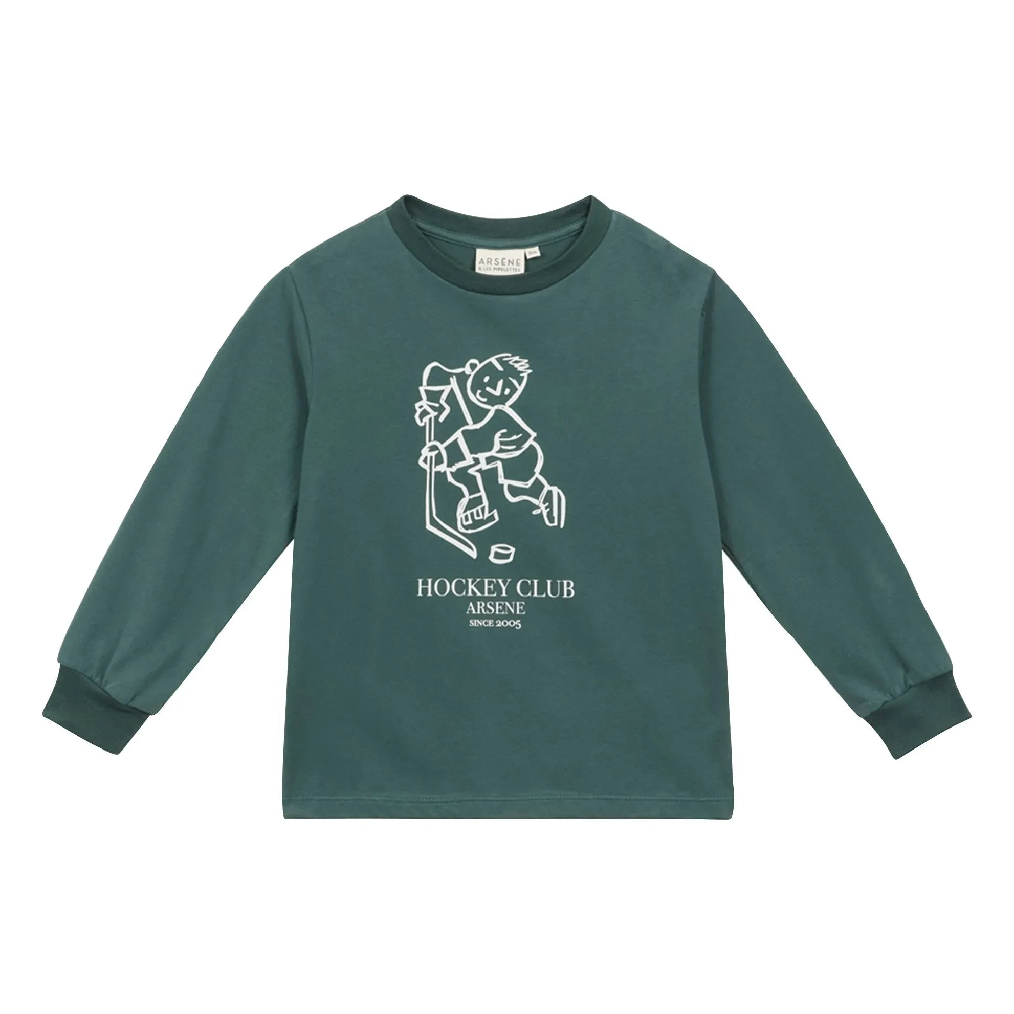 Arsène et Les Pipelettes - Gerd organik pamuklu T-shirt | Forest Green