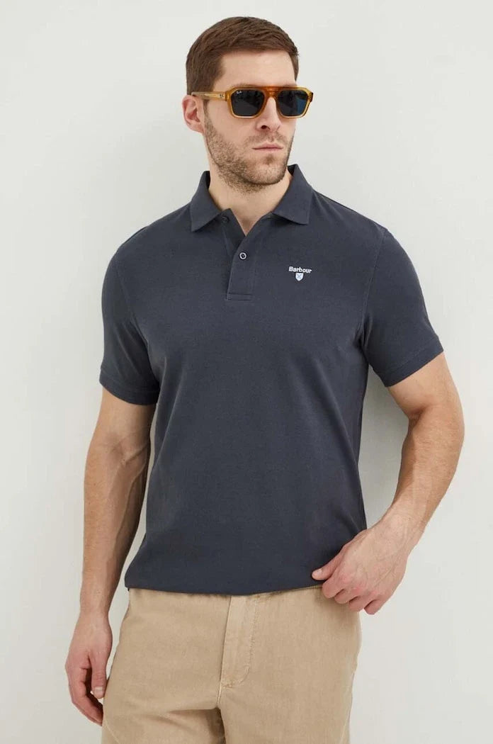 Camiseta de algodón para hombre con cuello Barbour ESSENTIALS