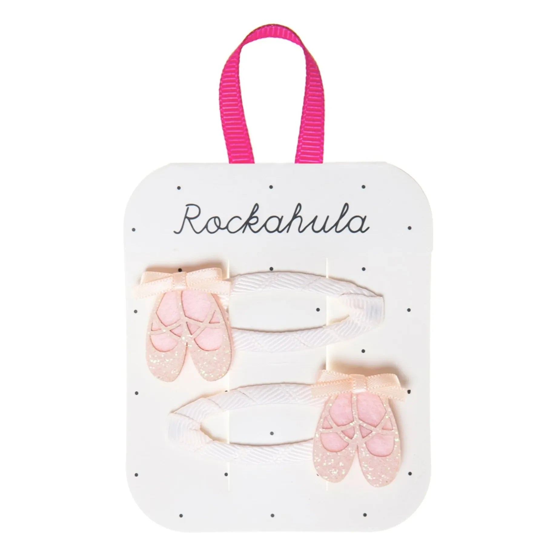 Rockahula Kids - 2'li Balerin saç tokası seti | Pudra pembe