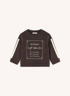 Fliink - Alvin Sonbahar Organik Pamuklu Sweatshirt | Kahverengi