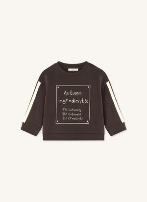 Fliink - Alvin Sonbahar Organik Pamuklu Sweatshirt | Kahverengi