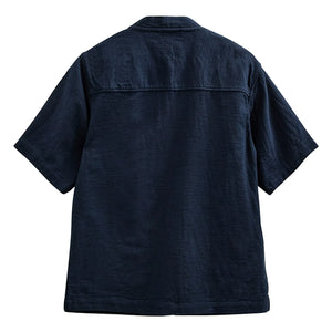 Anerkjendt - Akjesper Twill Kısa Kollu Kimono | Koyu Mavi