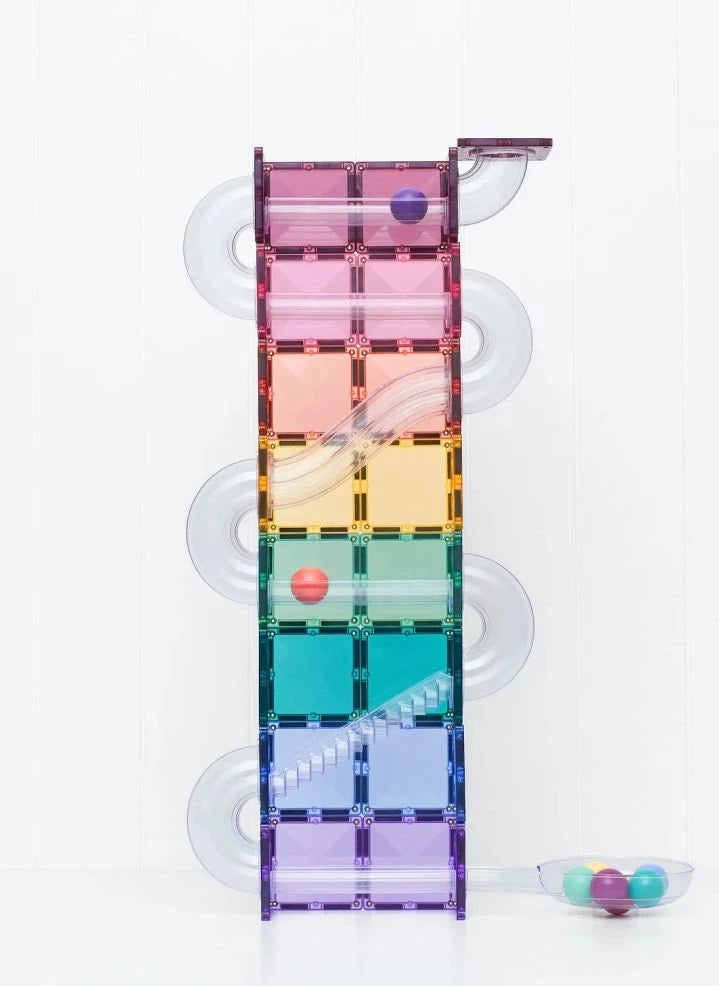 Connetix - Pastell 114 Teile Balllauf-Set