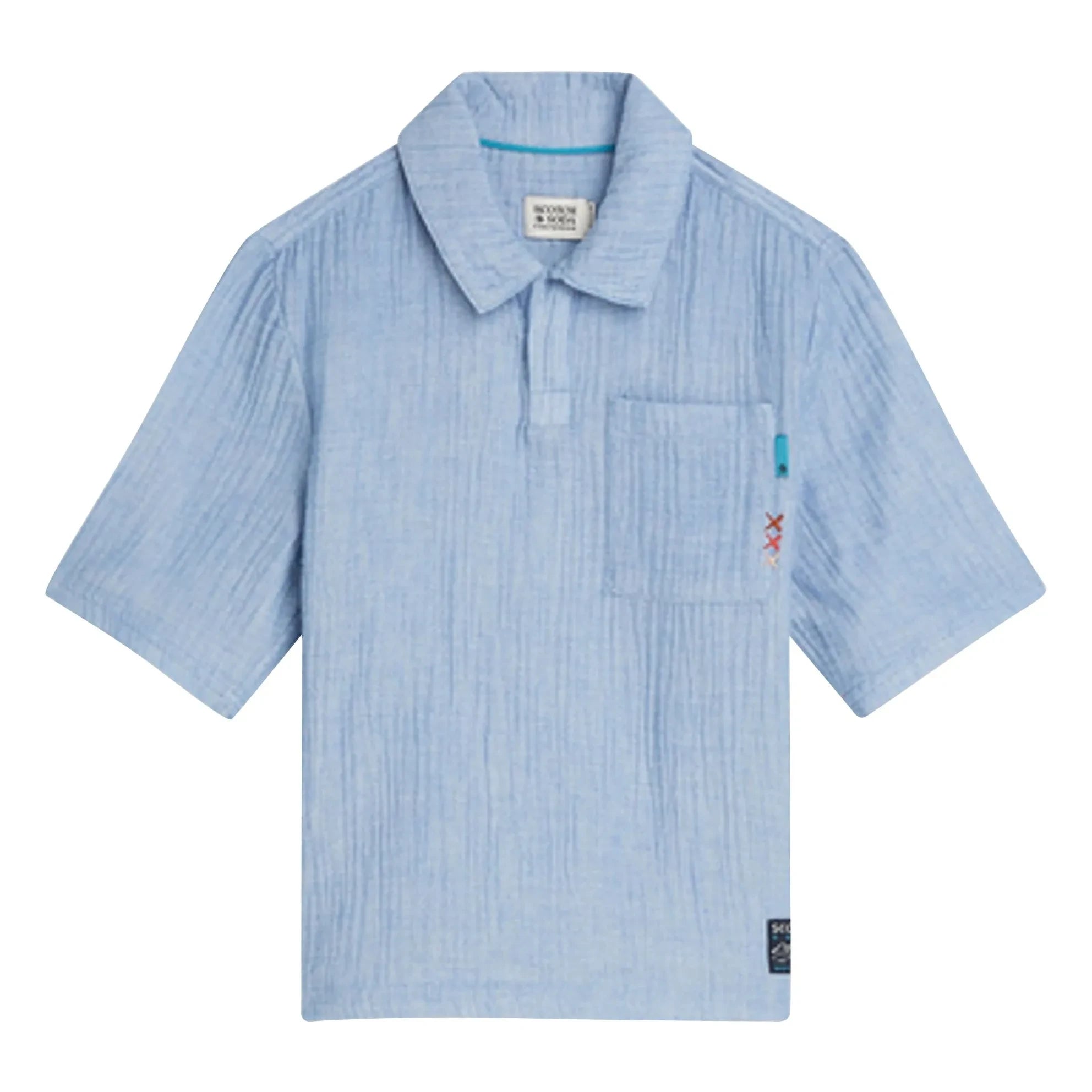 Scotch & Soda - Polo Chambray Gömlek | Açık Mavi
