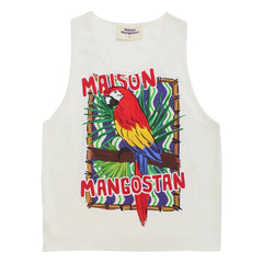 Maison Mangostan – Trägertop „Parrot“ | Weiß