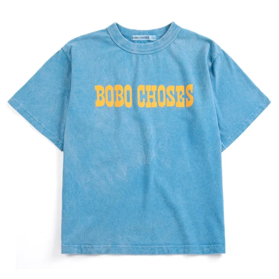 Bobo Choses - Bobo Choses Organik Pamuklu Tişört | Mavi