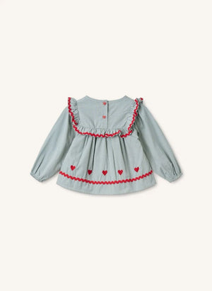 Flöss - Blusa Ellis Vichy | Azzurro