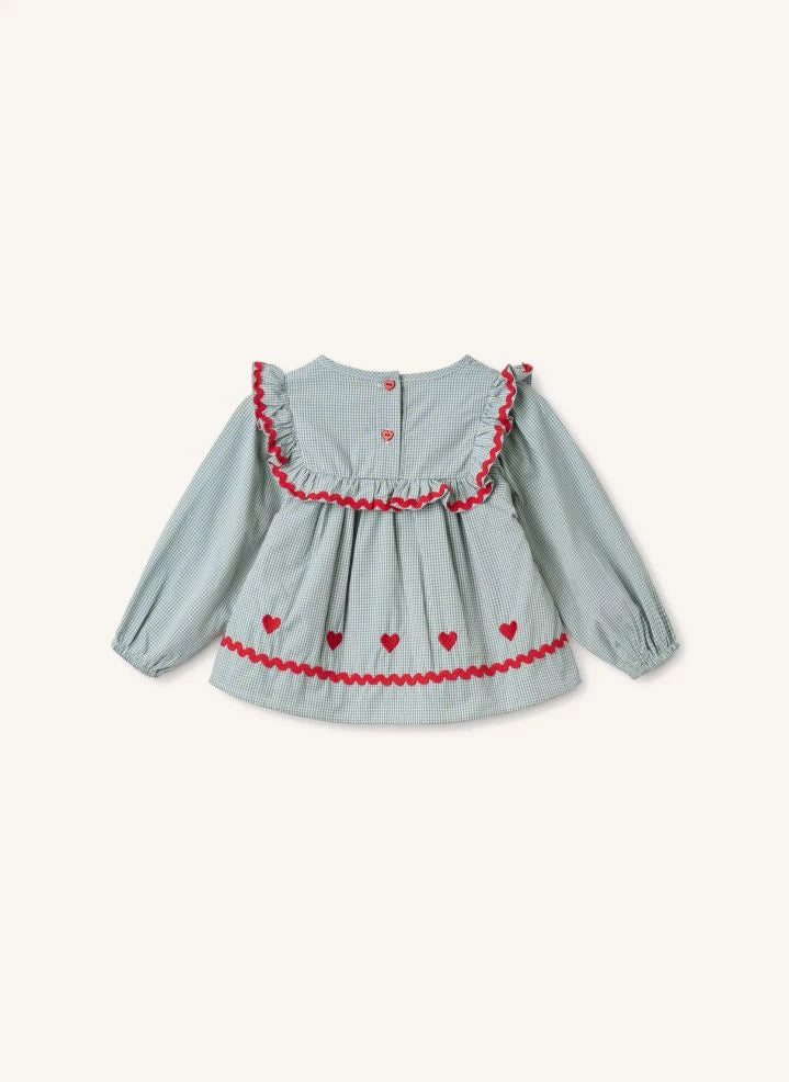 Flöss - Blusa Ellis Vichy | Azzurro