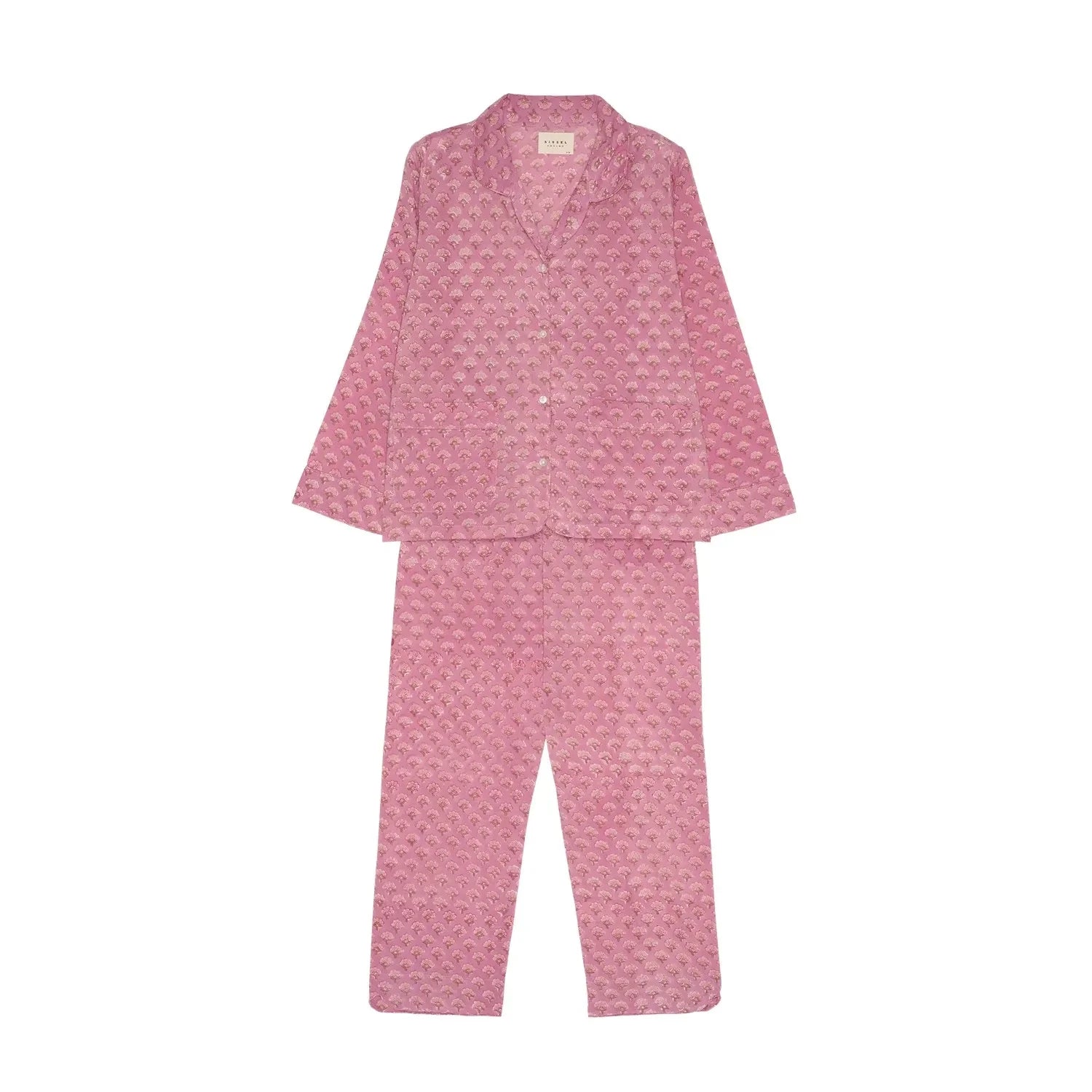 SISSEL EDELBO - Nachtpyjama aus Bio-Baumwolle | Rosa