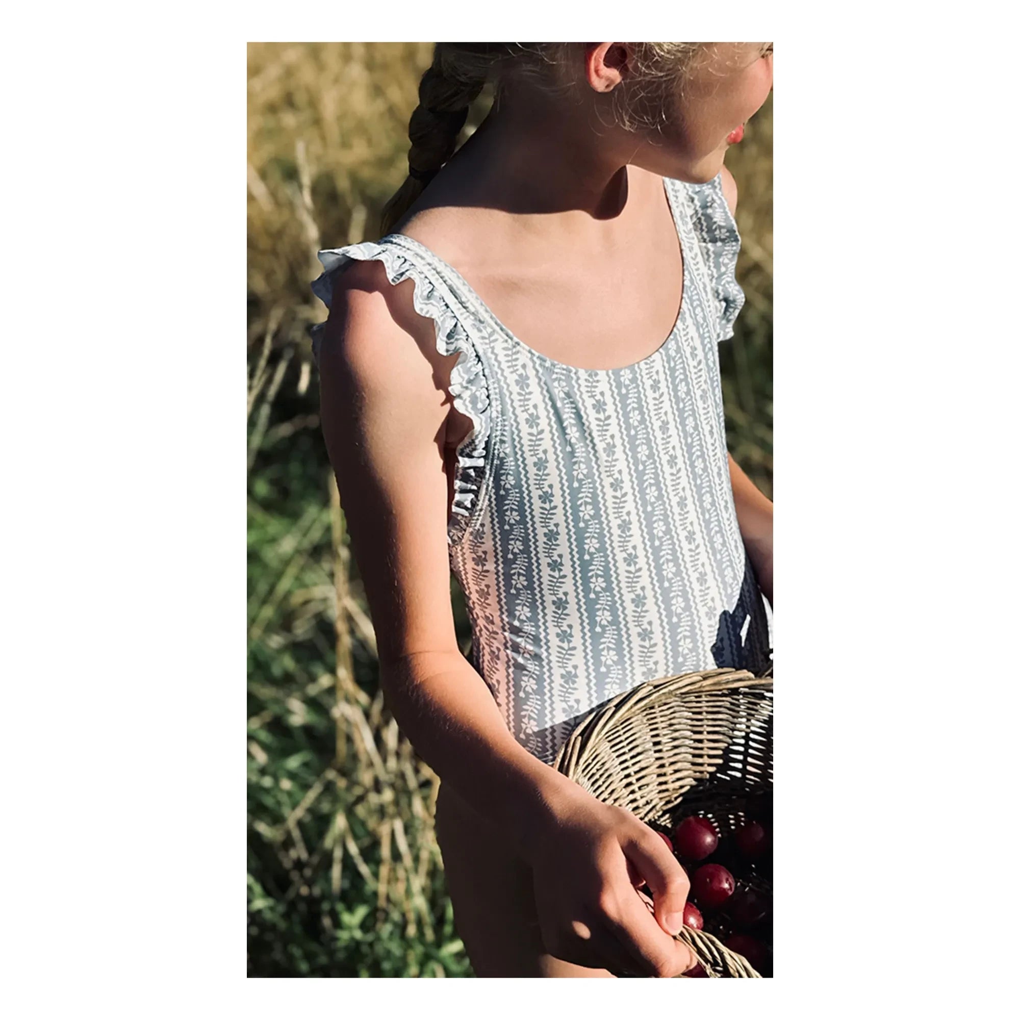 Soor Ploom - Thelma Çiçekli Geri Dönüştürülmüş Elyaf Mayo Soor Ploom X Canopea | Ecru