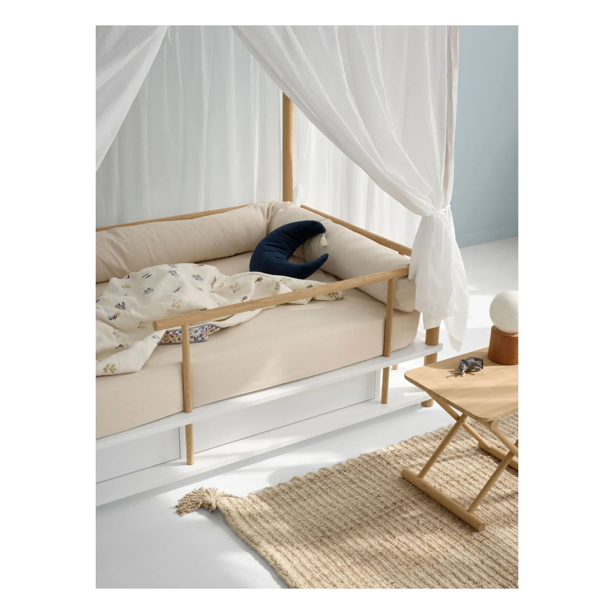 Oliver Furniture - Meşe kamp yatağı güvenlik korkuluğu