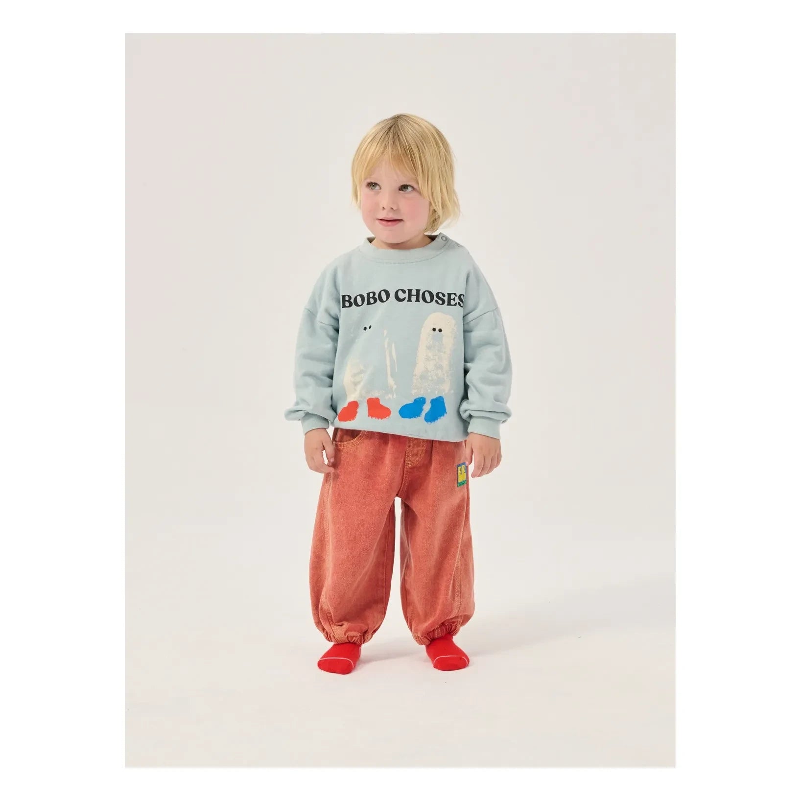 Bobo Choses - Sweat Ghosts Bobo Choses Organik Pamuk Bebek | Açık mavi