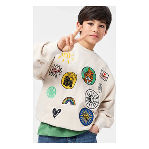 Sudadera bordada Molo | Crudo