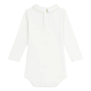 Petit Bateau - Bateaux organik pamuk polo yaka body | Beyaz