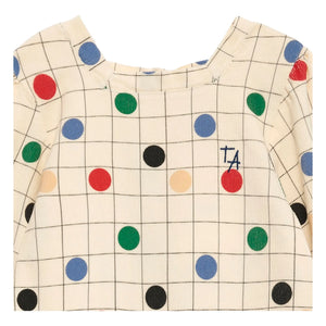True Artist - Vestido de algodón orgánico Circles | Beige