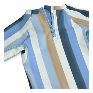 Molo - Nemo Gestreiftes UV-Schutz-T-Shirt aus recycelten Fasern | Blau