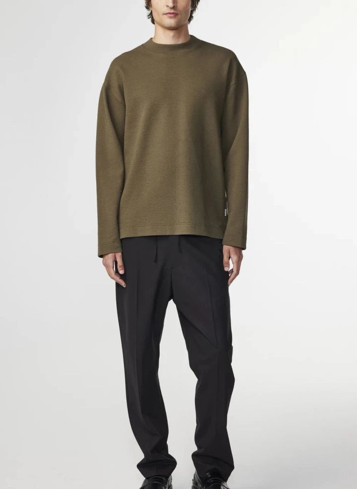 NN.07 - Benja 3530 organik pamuk sweatshirt | Haki kahverengi