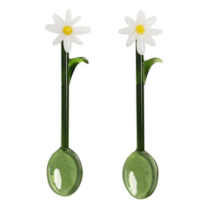 &Klevering - Cucharas Flora - Set de 2 | Blanco