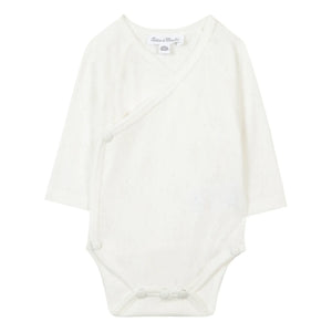 Tartine et Chocolat - Bio-Baumwolle Wickel-Pointelle Baby-Body | Ecru