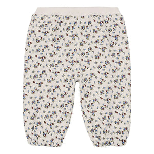 Louise Misha - Pantalón de Bebé de Algodón Orgánico con Estampado Floral Ysalia | Crema