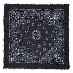 Kujten - Hachiko Kaşmir Bandana | Siyah