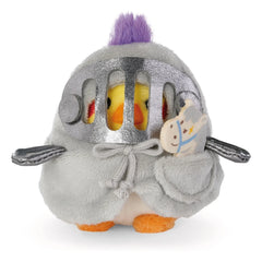 Nici - Knight Kostümlü Chipsy muhabbet kuşu peluşu | Gri