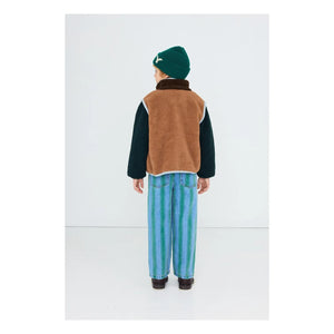 Tinycottons - Renk Bloklu Sherpa Tarzı Ceket | Kahverengi