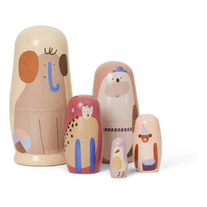 Ferm Living Kids - Critter Matruşka Bebekler