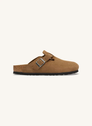 BIRKENSTOCK - Boston Wildleder-Pantoletten | Camel