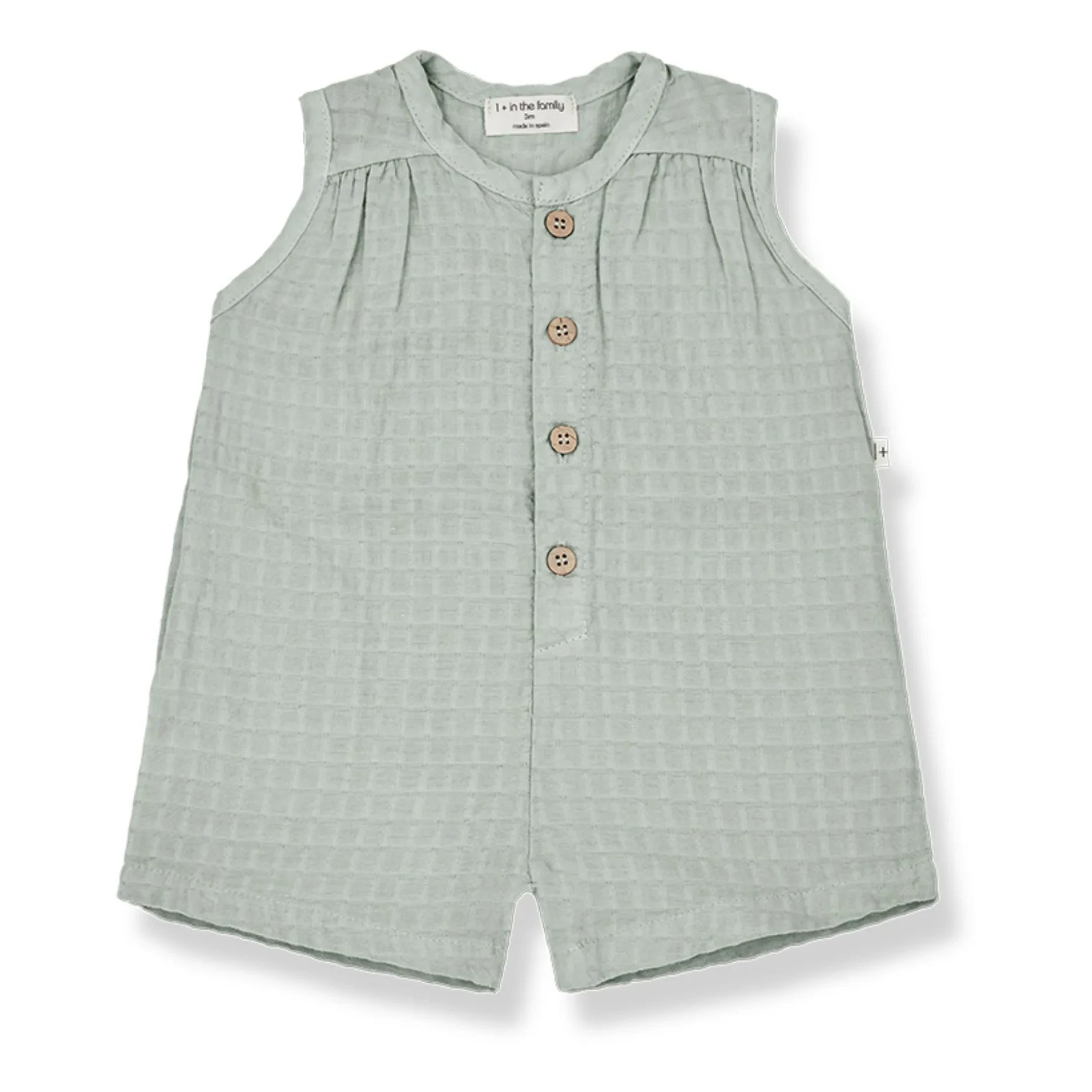 1+ in the Family - Larissa Short Romper | Light Green