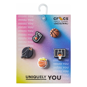 Crocs - 5'li Jibbitz Basketbol Seti | Siyah