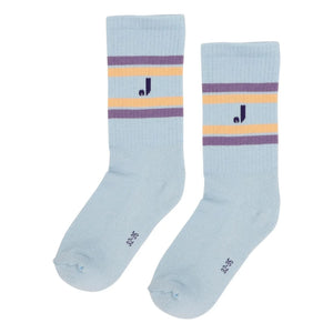 Jenest - Calcetines de algodón orgánico J Sport | Azul claro