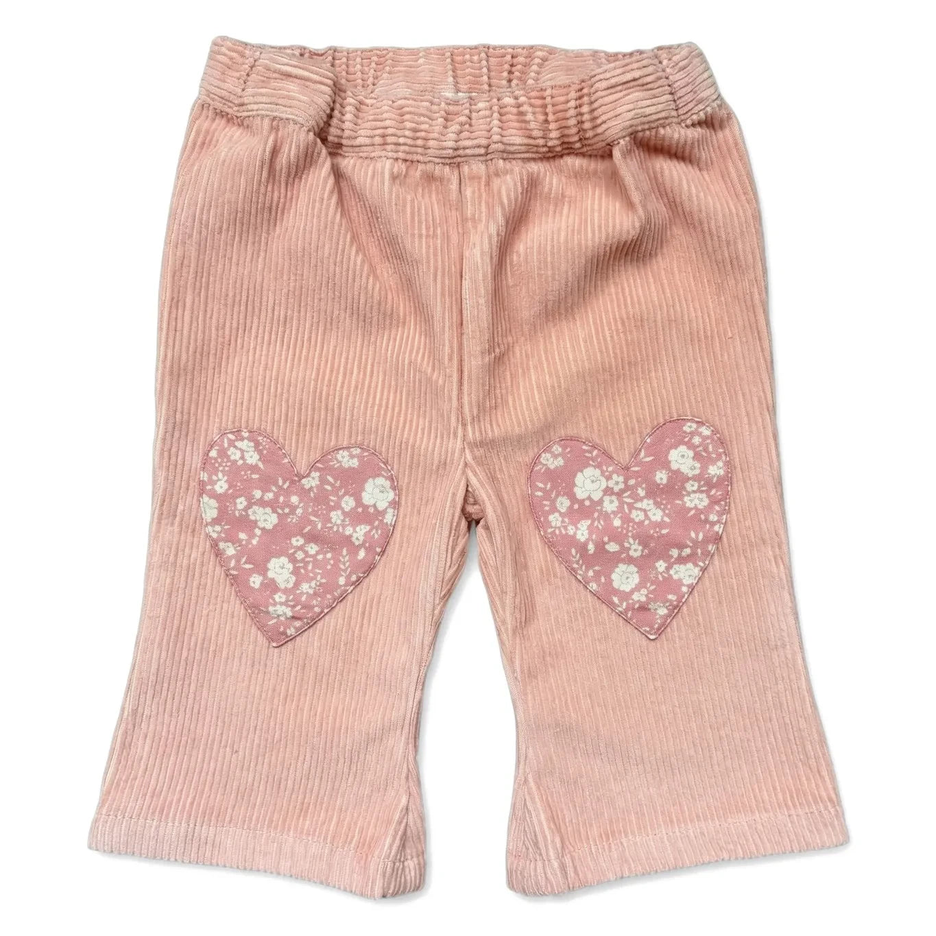Louis Louise - Holly Hearts Feincord-Babyhose | Helles Puderrosa