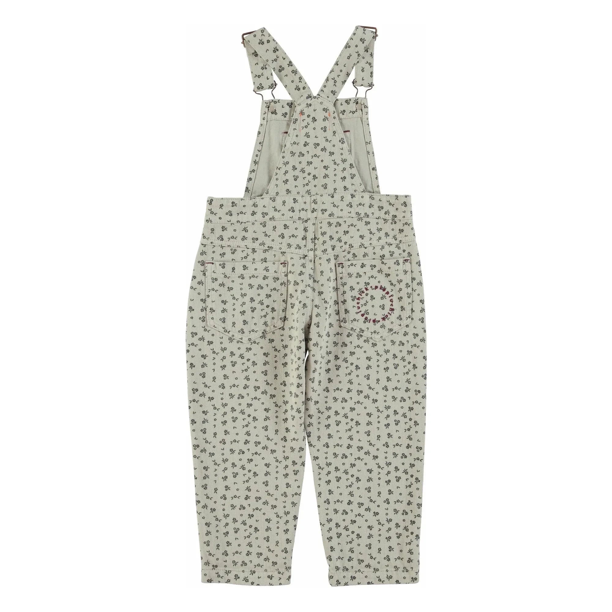Piupiuchick - Blumenmuster-Overall | Hellgrau