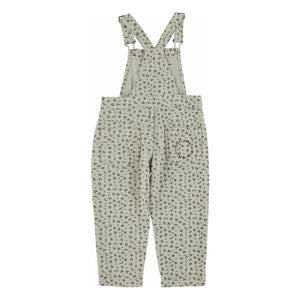 Piupiuchick - Blumenmuster-Overall | Hellgrau