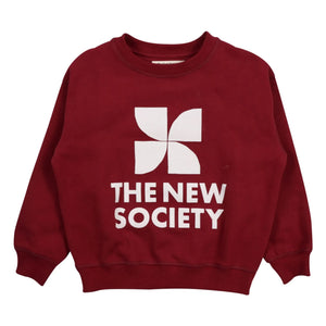 the new society - Sudadera con logo | Burdeos